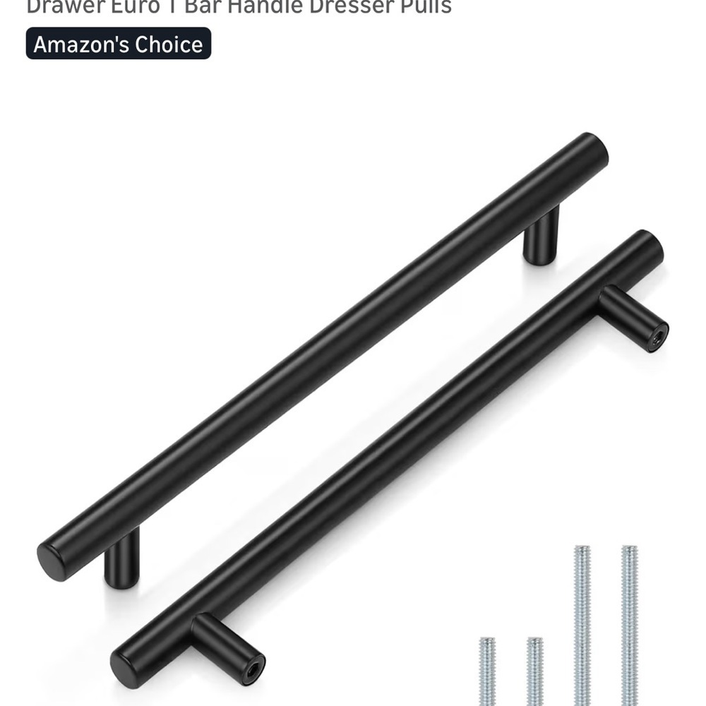Probico Modern Black Pull Handle Bars - Picture 9 of 9